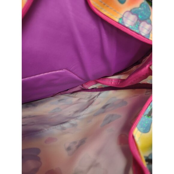 Rainbow Poop Emoji Backpack With Furry Heart Pocket For Kids - Picture 8 of 10